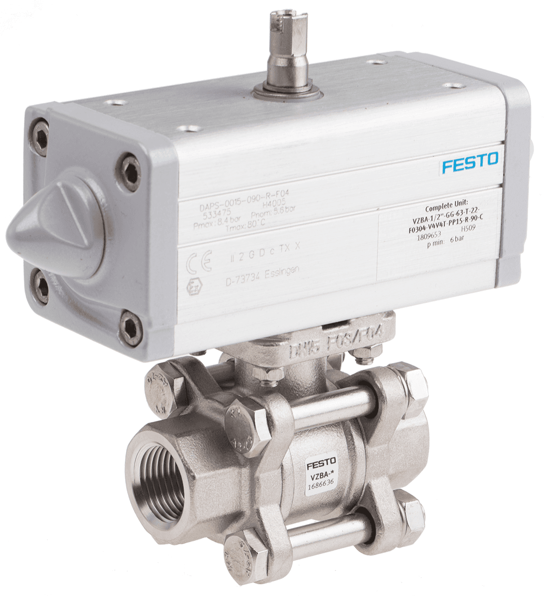 1809653 Festo - VZBA-1/2"-GG-63-T-22-F0304-V4V4T-PP15-R-90-C