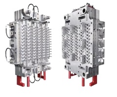 Multi-cavity preform mould